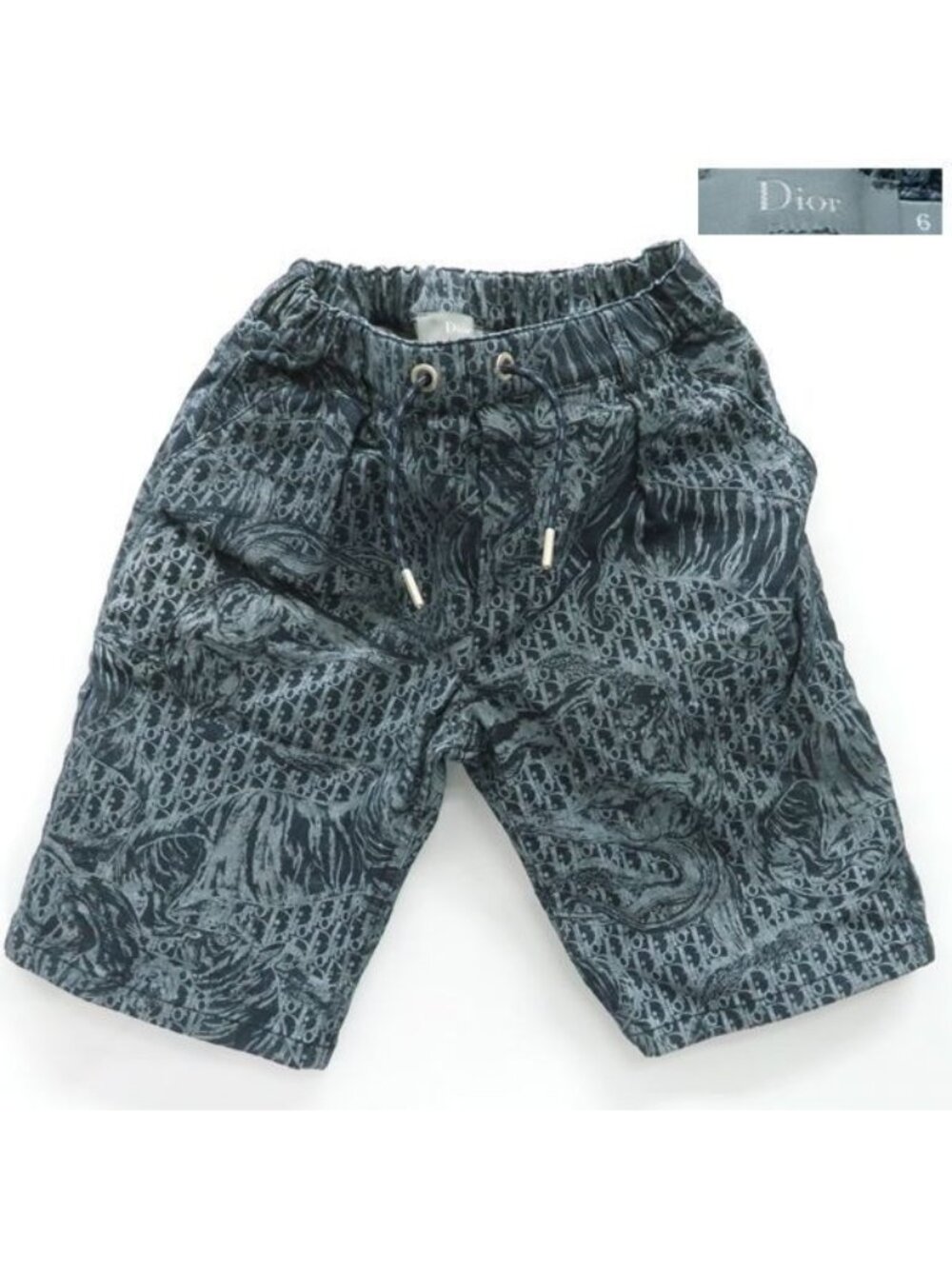 Christian Dior Kids Shorts 06 A 120 Oblique Denim 2 Sbm22 Shtb